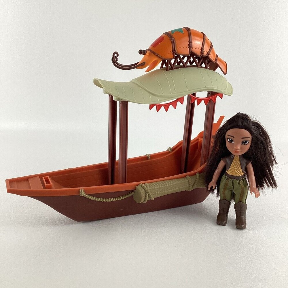 Disney Raya Last Dragon Movie Shrimp Boat Raya Doll Figure Crew Shrimporium Toy